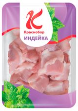 Изображение товара Полуфабрикат из мяса индеек «Краснобор» Ассорти для тушения охлажденный, 500 г