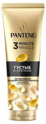 Изображение товара Бальзам-ополаскиватель для волос Pantene Густые и Крепкие 3 Minute Miracle, 220 мл