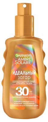 Изображение товара Спрей-проявитель загара Garnier Ambre Solaire Солнцезащитный Идеальный загар SPF 30, 150 мл