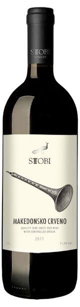 Изображение товара Вино STOBI Makedonsko Crveno красное полусухое Сербия, 1 л