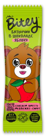 Изображение товара Батончик злаково-фруктовый Take a Bitey в шоколаде яблоко, 35 г