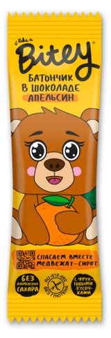 Изображение товара Батончик злаково-фруктовый Take a Bitey в шоколаде апельсин, 35 г