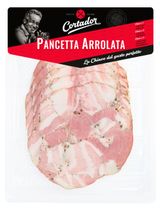 Изображение товара Свинина варено-копченая Cortador Pancetta Arrolata нарезка, 120 г
