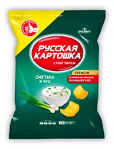 Изображение товара Чипсы картофельные «Русская картошка» со вкусом сметаны и лука, 500 г
