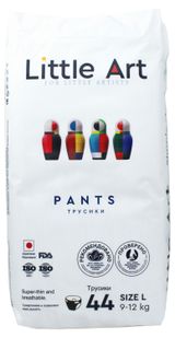 Изображение товара Трусики-подгузники Little Art L (9-12 кг), 44 шт