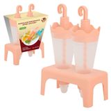 Изображение товара Форма для мороженого MultiDom Яркие Зонтики 2 ячейки, в ассортименте