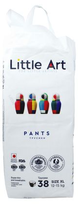 Изображение товара Трусики-подгузники Little Art XL (12-15 кг), 38 шт