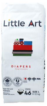 Изображение товара Подгузники Little Art L (9-12 кг), 46 шт