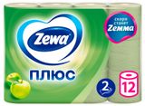 Изображение товара Туалетная бумага Zewa Плюс Яблоко, 2 слоя, 12 рулонов