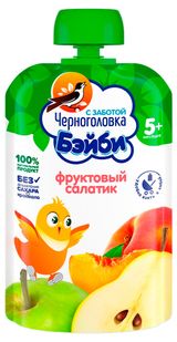 Изображение товара Пюре «Черноголовка Бэйби» Фруктовый салатик с 5 мес., 85 г