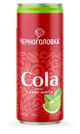 Изображение товара Напиток газированный «Черноголовка» Кола со вкусом лайма и мяты, 330 мл