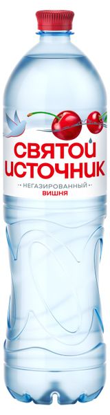 Изображение товара Вода питьевая «Святой Источник» со вкусом вишни, 1,5 л