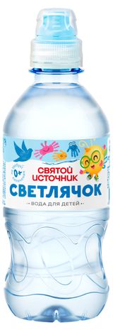 Изображение товара Вода питьевая детская «Святой Источник» Светлячок негазированная с рождения, 330 мл
