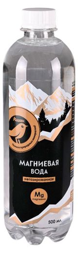 Изображение товара Вода питьевая АШАН Золотая птица Магниевая негазированная, 500 мл