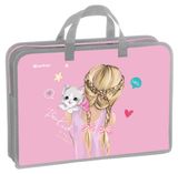 Изображение товара Папка с ручками на молнии Berlingo Be Kind! 1 отделение пластиковая, А4