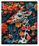 Изображение товара Тетрадь ErichKrause Flower Animals в клетку А5, 48 л в ассортименте