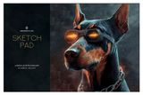 Изображение товара Альбом для рисования Greenwich Line Black Dog на скрепке А4, 40 л