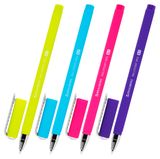 Изображение товара Ручка шариковая BRAUBERG Soft Touch Stick Neon синяя 0,7 мм, 1 шт в ассортименте
