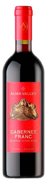 Изображение товара Вино Alma Valley Cabernet Franc красное сухое Россия, 0,75 л