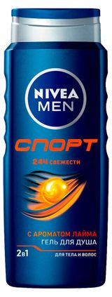 Изображение товара Гель для душа мужской NIVEA MEN Спорт с ароматом лайма Германия, 500 мл