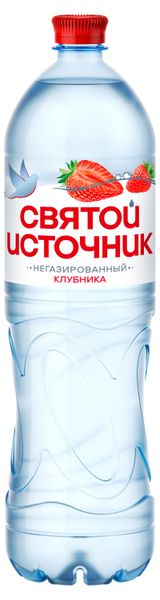 Изображение товара Вода питьевая «Святой Источник» со вкусом клубники негазированная, 1,5 л