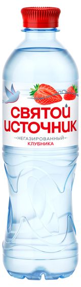 Изображение товара Вода питьевая «Святой Источник» со вкусом клубники негазированная, 500 мл