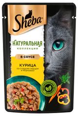 Изображение товара Влажный корм для кошек Sheba Nature's Collection с курицей и паприкой, 75 г