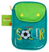 Изображение товара Пенал 3 отделения коллекция Гейм, АШАН Красная птица бирюзовый, 1 шт