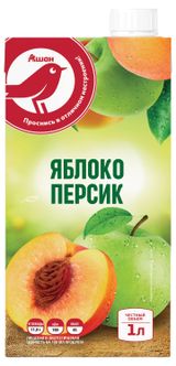 Изображение товара Нектар АШАН Красная птица яблоко персик, 1 л