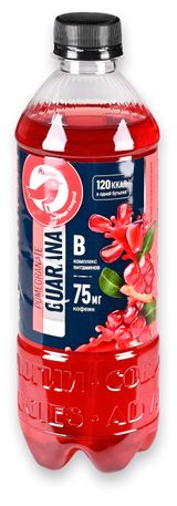 Изображение товара Напиток витаминизированный гуарана АШАН Красная птица со вкусом Гранат, 500 мл