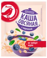Изображение товара Каша овсяная АШАН Красная птица с черникой, 35 г