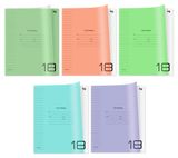 Изображение товара Тетрадь BG UniTone MIX пластиковая обложка в линейку А5 18 л, 1 шт в ассортименте