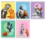 Изображение товара Тетрадь Centrum Капибары в музее в клетку А5 48 л, 1 шт в ассортименте