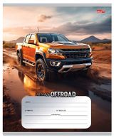 Изображение товара Тетрадь Profit Внедорожник в дикой природе в клетку А5 12 л, 1 шт в ассортименте