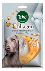 Изображение товара Лакомство для собак Triol Collagen Бублик с мясом утки, 70 г