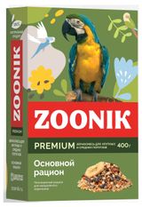Изображение товара Зерносмесь для попугаев «Зооник» Основной рацион Premium, 400 г