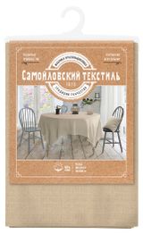 Изображение товара Скатерть «Самойловский Текстиль» бежевая, 144х200 см