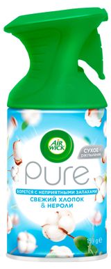 Изображение товара Освежитель воздуха Airwick Pure Свежий хлопок, 250 мл