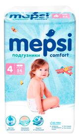 Изображение товара Подгузники детские Mepsi L 4 (9-16кг), 54 шт