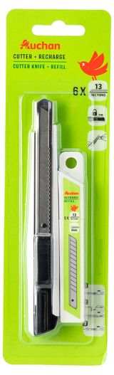 Изображение товара Нож канцелярский АШАН Красная птица, в ассортименте