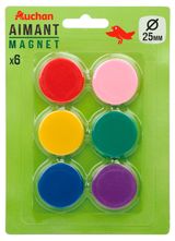 Изображение товара Набор магнитов АШАН Красная птица 25 мм, 6 шт