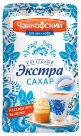 Изображение товара Сахар «Чайкофский» Экстра кристаллический, 900 г