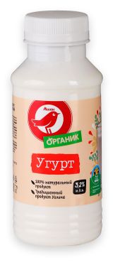 Изображение товара Угурт (Йогурт) питьевой АШАН Красная птица Органик 3,2% БЗМЖ, 250 г
