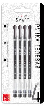 Изображение товара Набор гелевых ручек Listoff Smart 0,5 мм, 4 шт в ассортименте