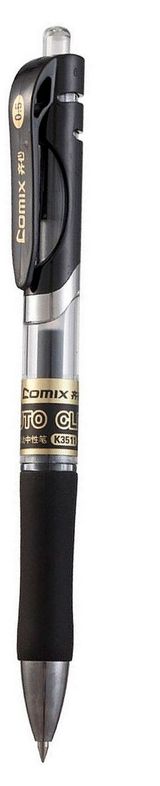 Изображение товара Ручка гелевая Comix 0,5мм черная, 1 шт