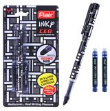 Изображение товара Ручка перьевая Flair INKY CEO пластик с 2мя капсулами 0,7мм синяя, 1 шт