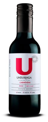 Изображение товара Вино Undurraga Carmenere красное сухое Чили, 0,187 л