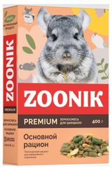 Изображение товара Зерносмесь для шиншилл «Зооник» Основной радион Premium, 400 г