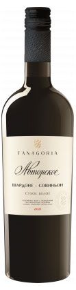 Изображение товара Вино Fanagoria Авторское Шардоне Совиньон белое сухое Россия, 0,75 л