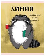 Изображение товара Тетрадь предметная Listoff Манул Манулыч Химия в клетку А5, 48 л